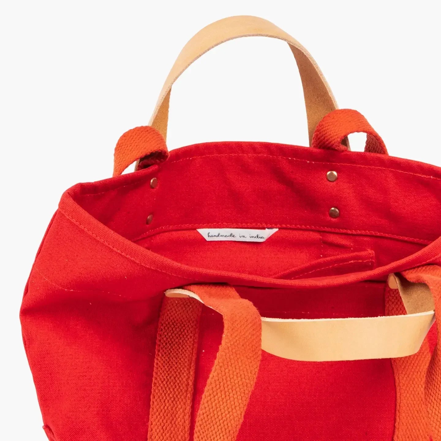 Immodest Cotton Lunch Tote | Persimmon