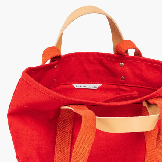 Immodest Cotton Lunch Tote | Persimmon