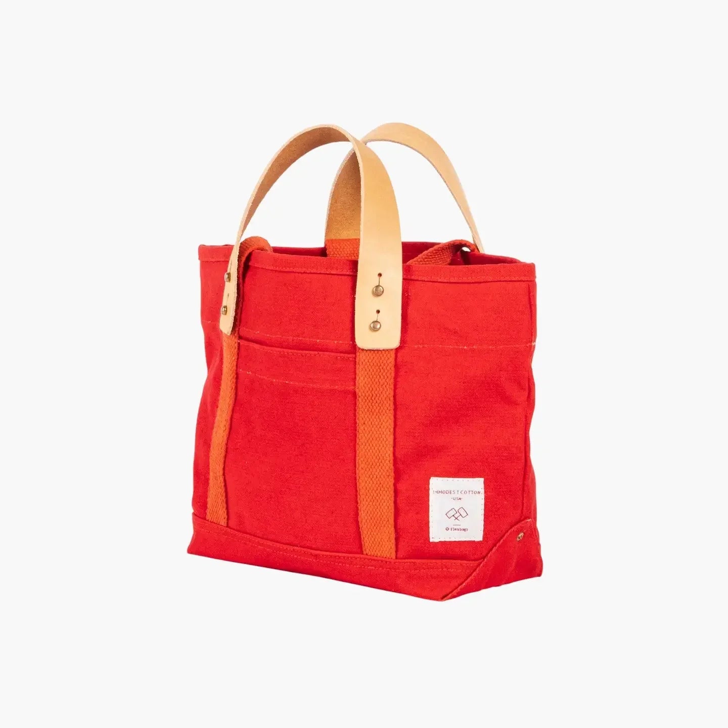 Immodest Cotton Lunch Tote | Persimmon