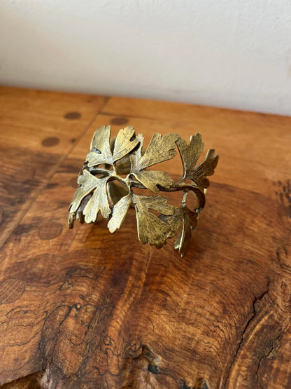 Alkemie Jewelry Ginko Leaf Cuff