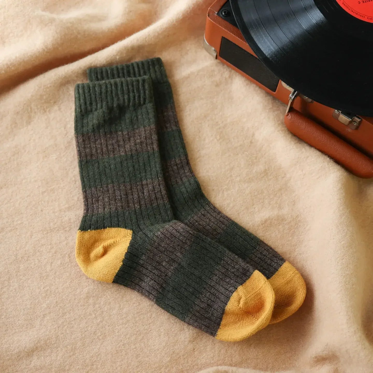 KLUE Merino Wool Socks with Stripes