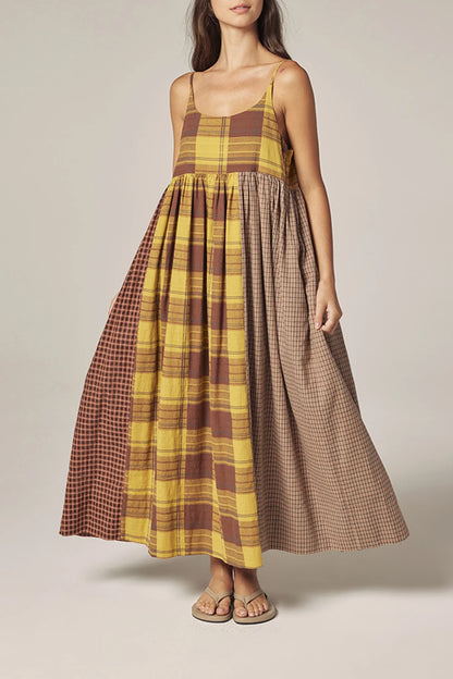 Amente Contrast Midi Dress