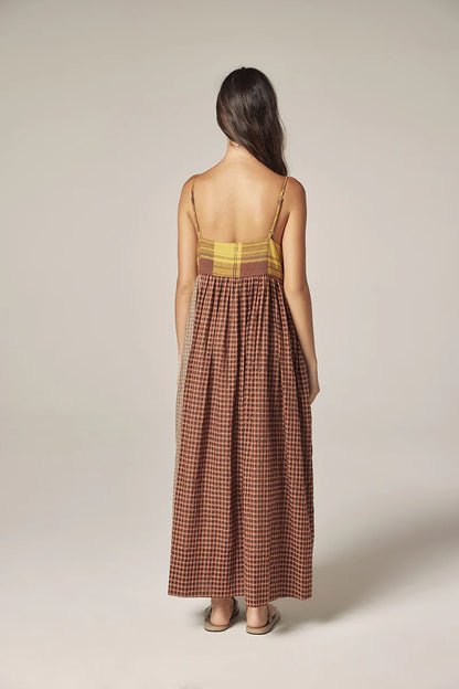 Amente Contrast Midi Dress