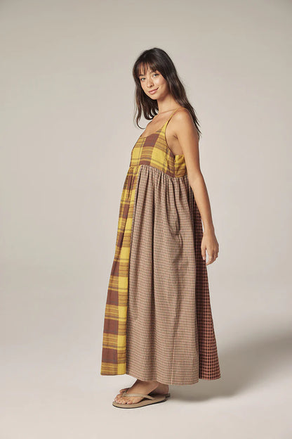Amente Contrast Midi Dress