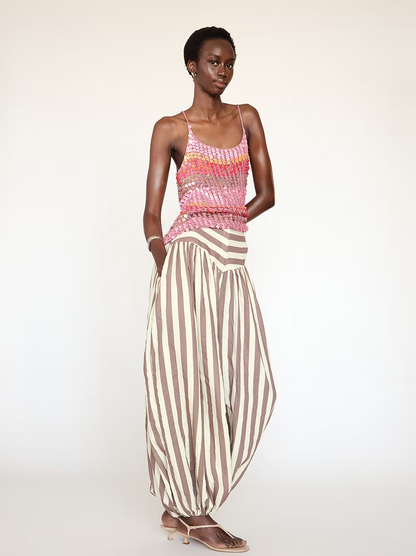 Tach Clothing Nova Baggy Striped Pant