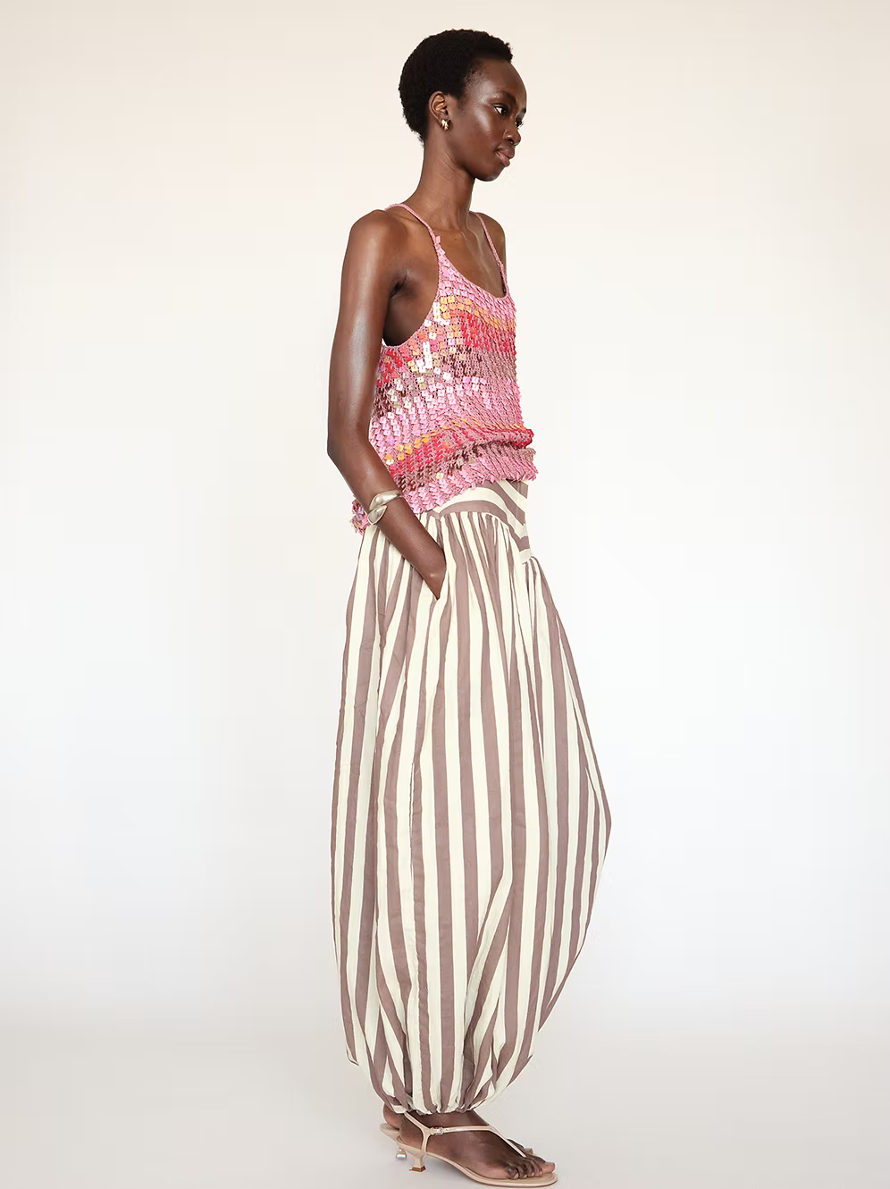 Tach Clothing Nova Baggy Striped Pant
