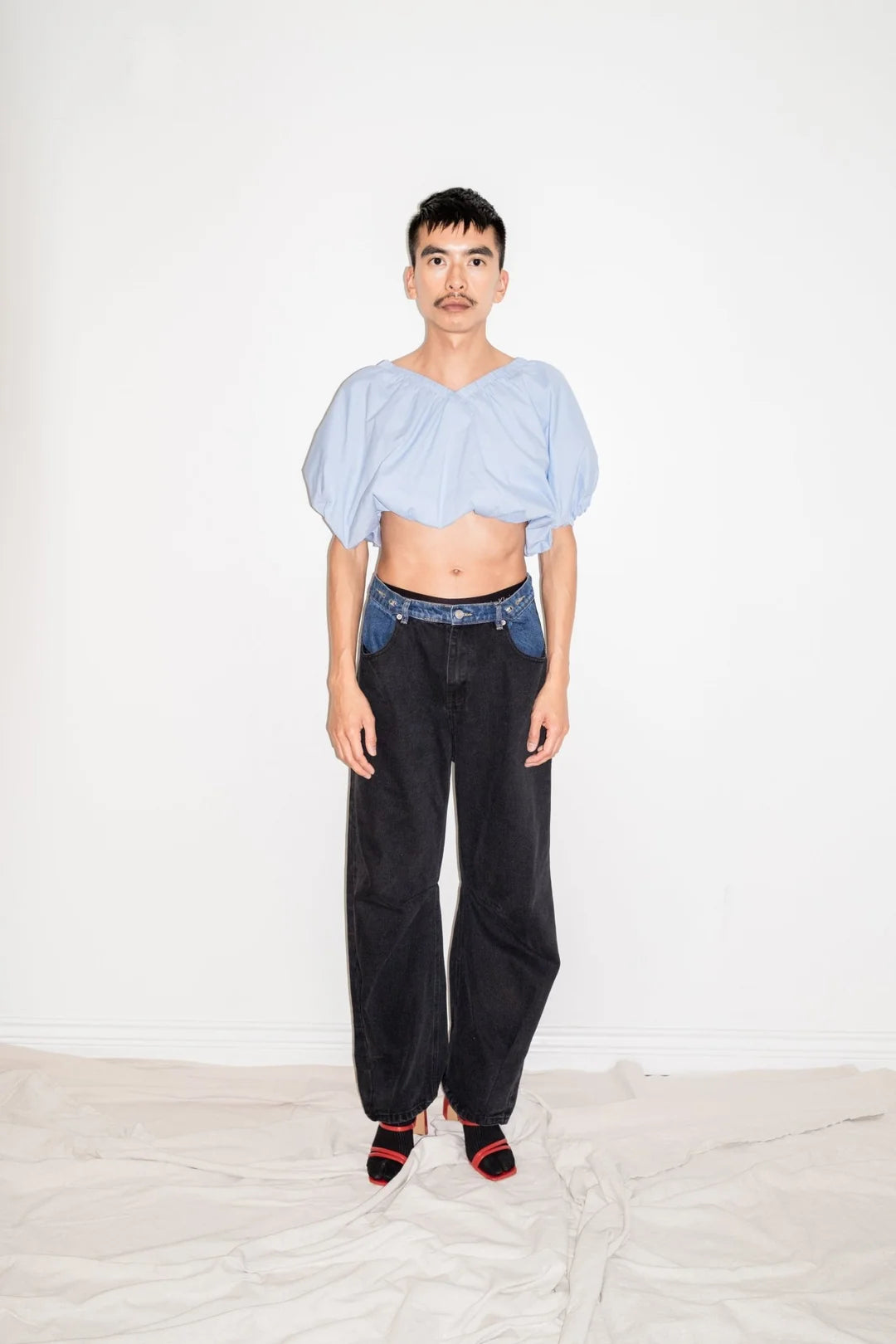 Et Tigre Ollie Denim in Two-tone Dark Wash