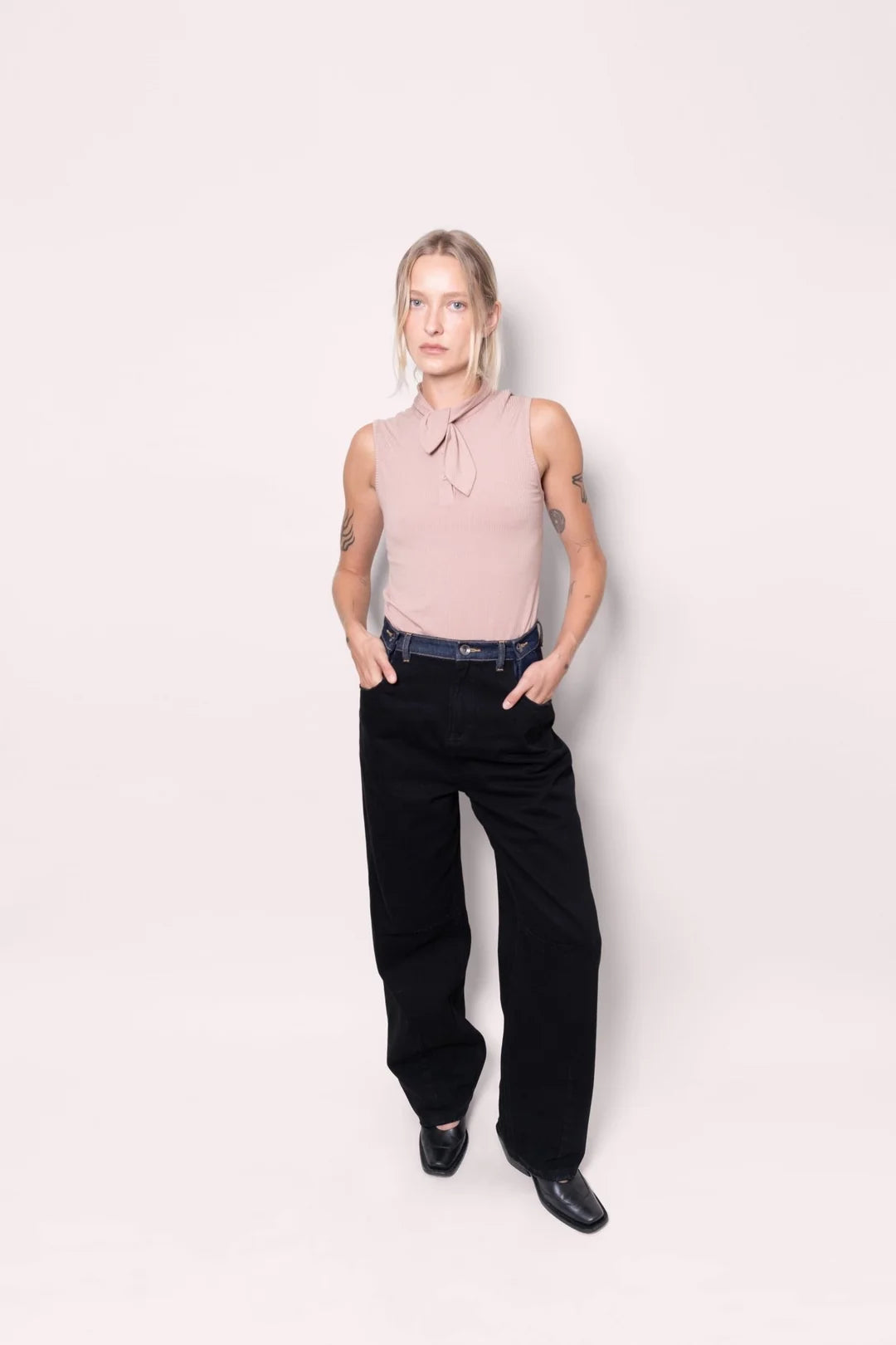 Et Tigre Ollie Denim in Two-tone Dark Wash