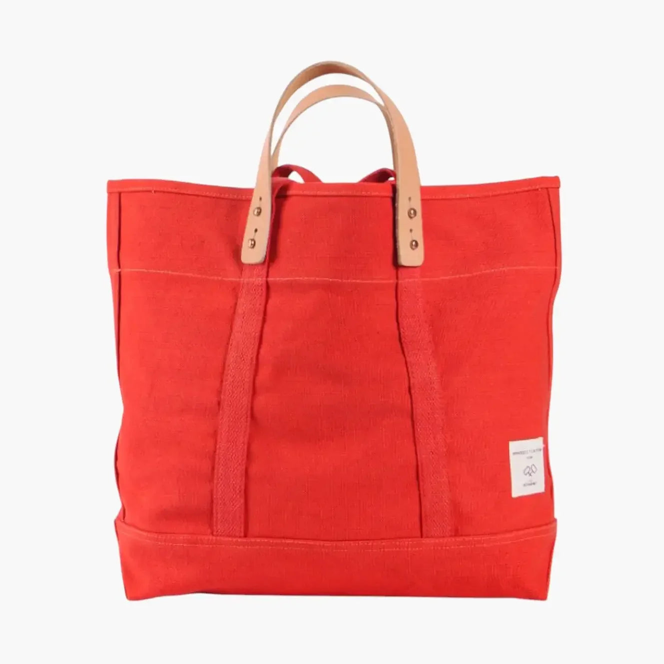 Immodest Cotton Small East West Tote | Persimmon