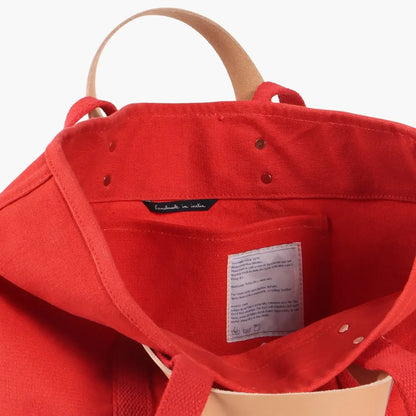 Immodest Cotton Small East West Tote | Persimmon