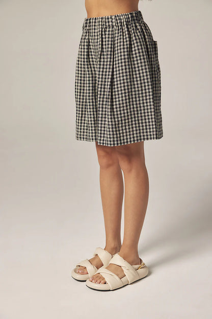 Amente Gingham Easy Shorts