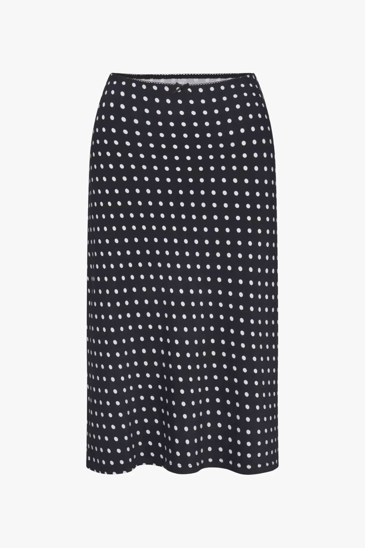 Rat Boi Bias Midi Slip Skirt - Domino Dot