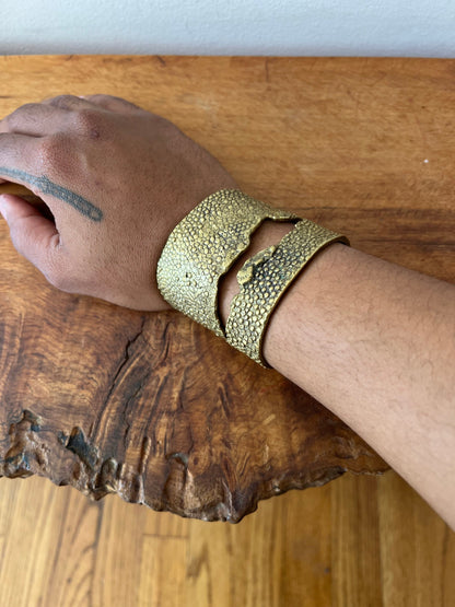 Alkemie Jewelry Large Stingray Cuff With Tear