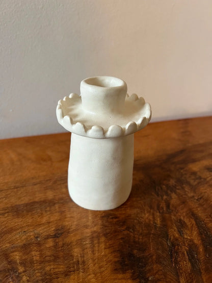 Oon Tall Scalloped Candleholder