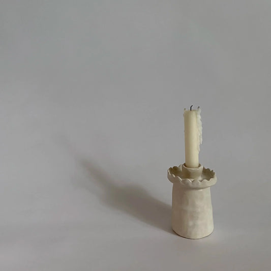 Oon Tall Scalloped Candleholder
