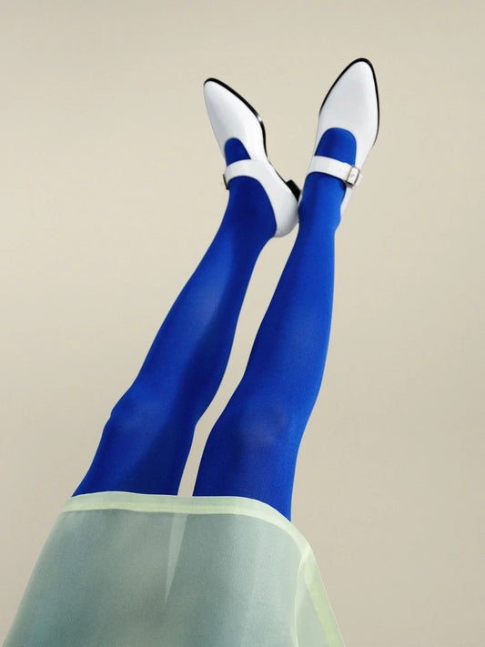Hansel from Basel Opaque Electric Blue Tights