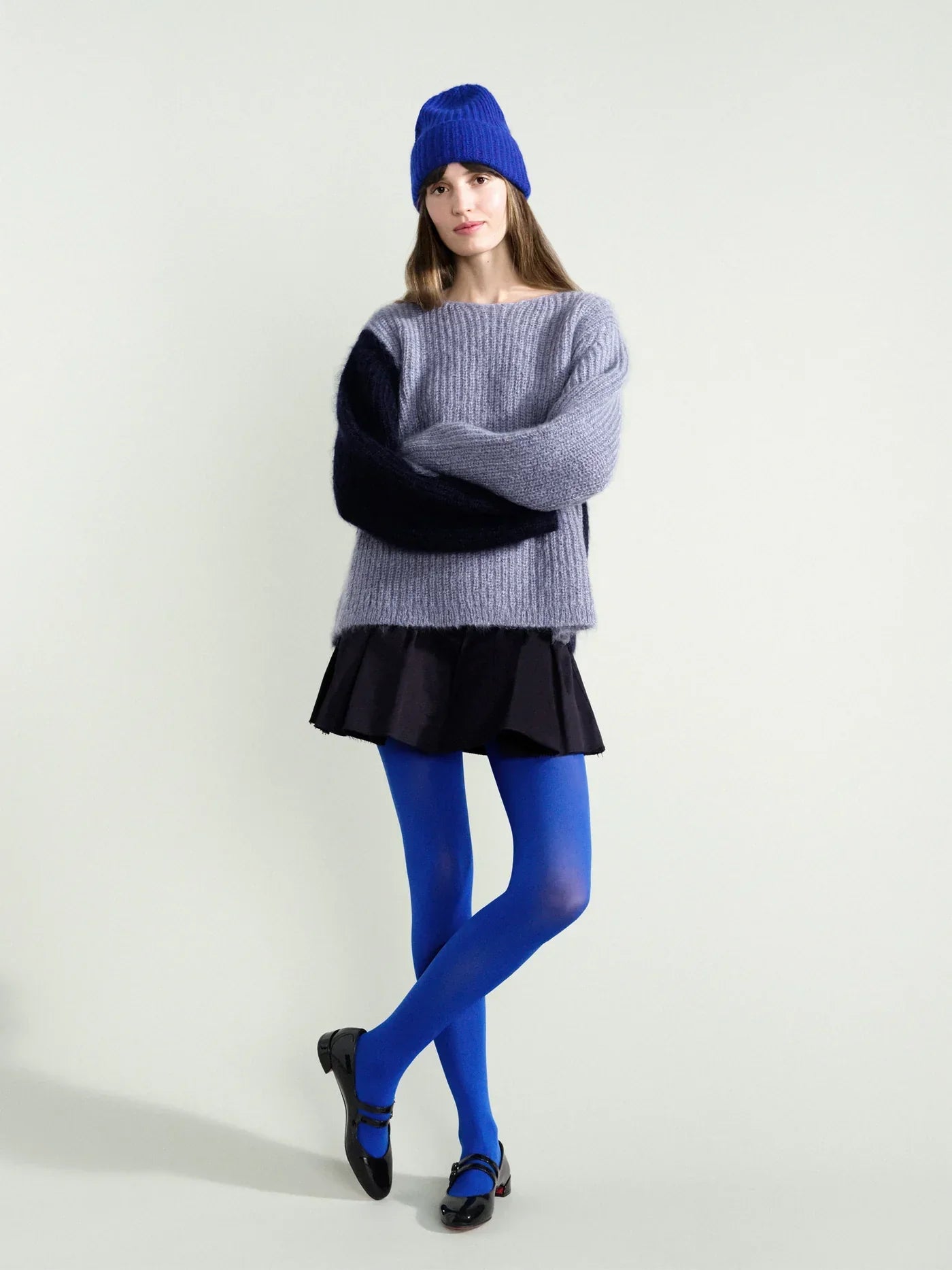 Hansel from Basel Opaque Electric Blue Tights