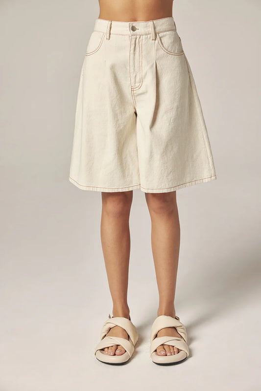 Amente Wide Leg Bermuda Pants