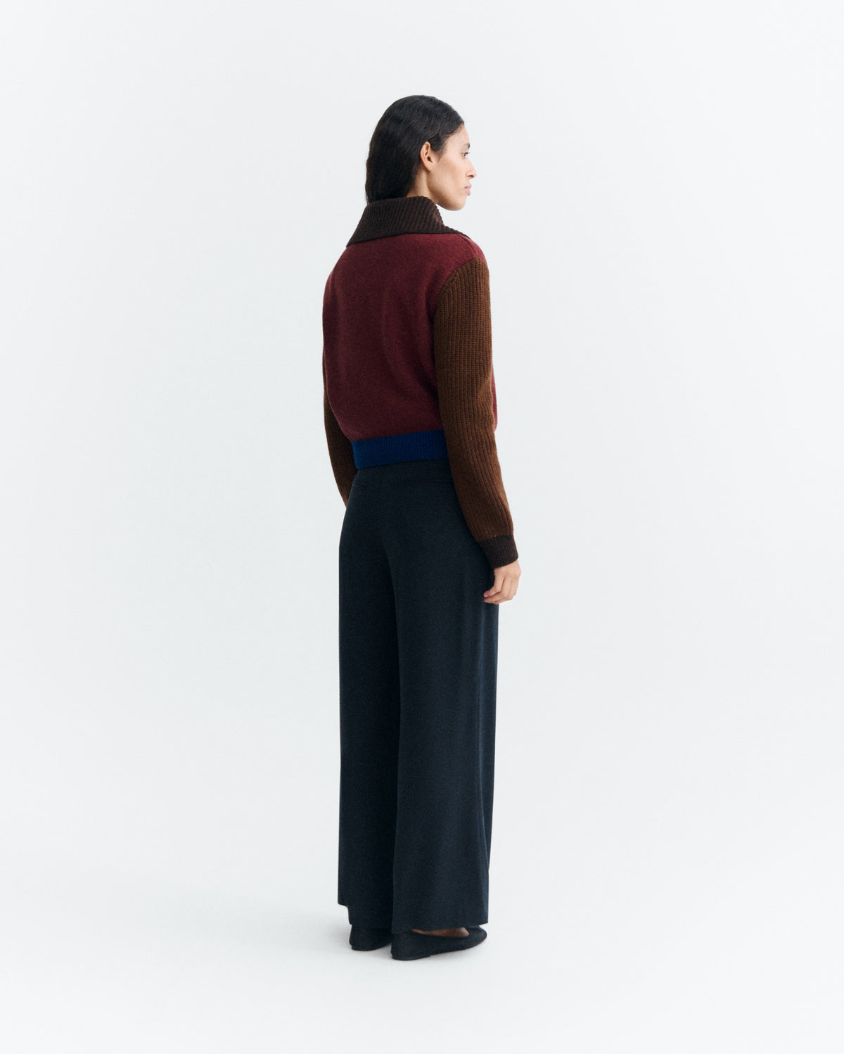 Thinking Mu Tanit Cropped Wool Sweater
