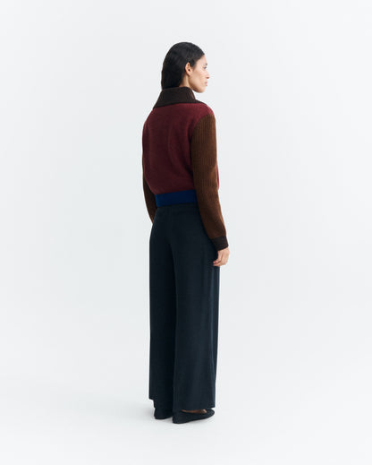 Thinking Mu Tanit Cropped Wool Sweater