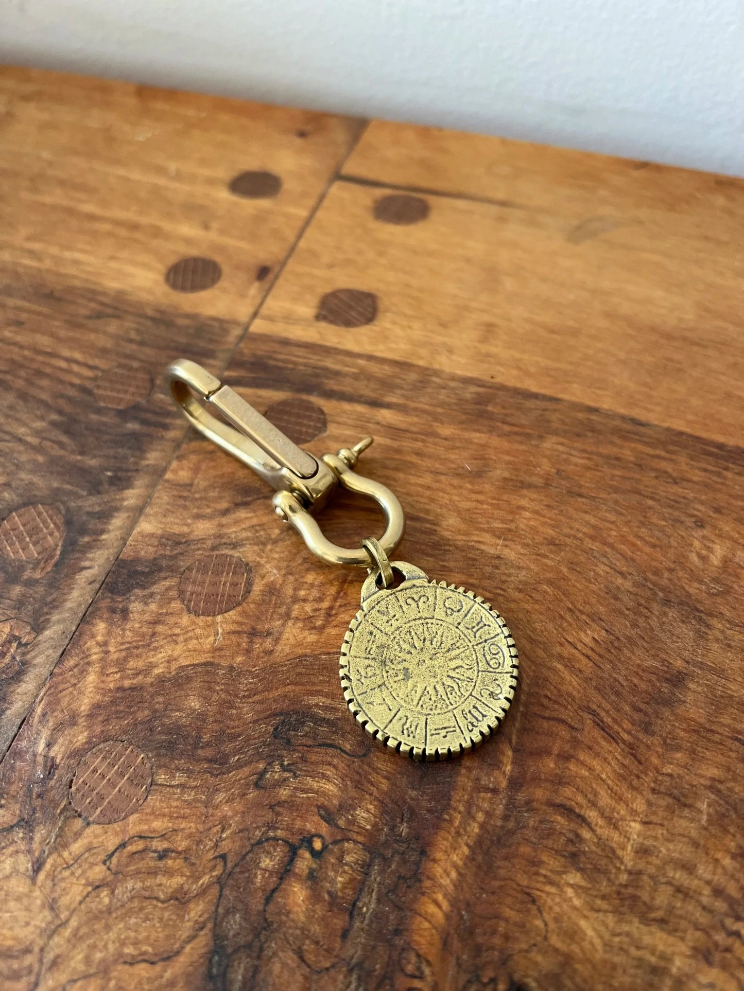 Alkemie Jewelry Zodiac Good Luck Coin Keychain